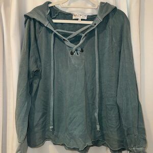Wildfox Criss Cross Hoodie